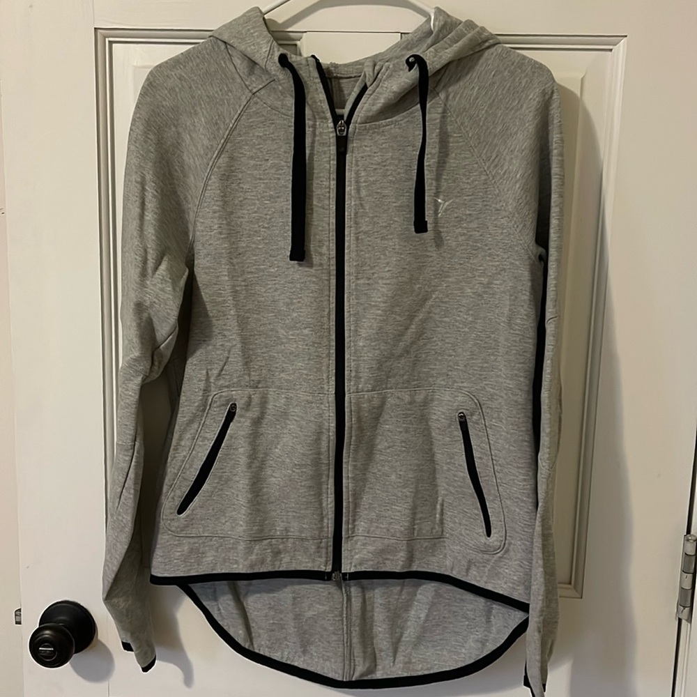 Gray Old Navy Active zip up hoodie M